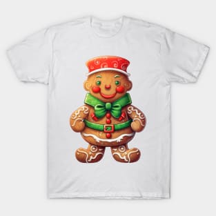 Fairy Christmas GIngerbread Man T-Shirt